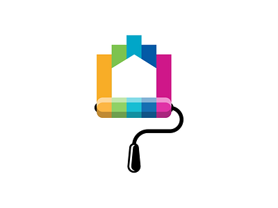 kuas rumah adobe adobe illustrator cartoon design home house icon identity illustration logo logo designs vector