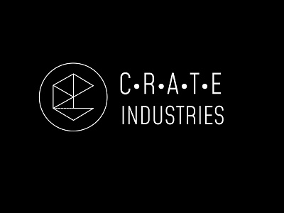 C R A T E INDUSTRIES axonometric bauhaus brand design brand identity branding geometric illustration illustration industrial logo logo design logodesign logotype