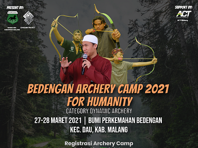 Registrasi Archery Camp Bedengan adobe xd design graphic design instagram instagram post poster poster design vector xd design