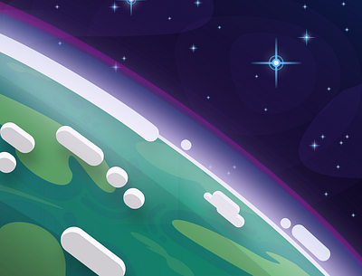 Planet Adrian graphic design illustration planet space