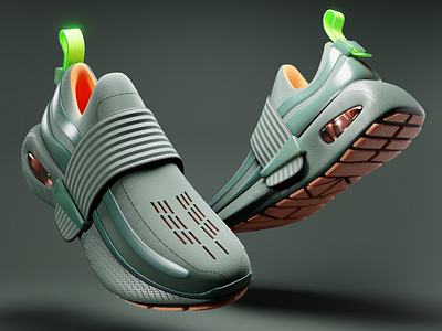 The STLTHs 3d 3d modeling blender 3d design render sneakers