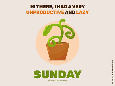Sunday Vibes graphic design illustration lazy sunday typography