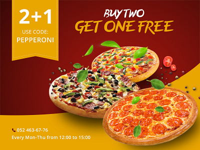 Pizza Shop Banner Design for Social Media