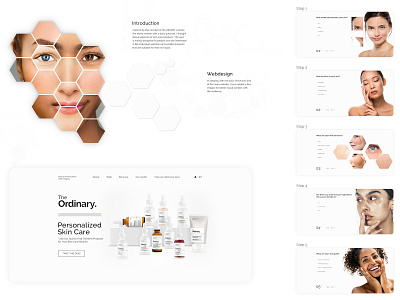 Quiz Design cosmetic deciem dribbble interaction design quiz redesign skincare the ordinary ui ux webdesign