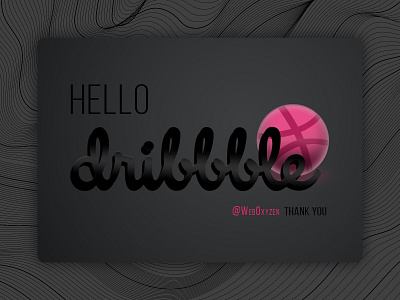 Hello Dribbble @weboxyzen dribbble invite hello dribbble invite thanks for invite