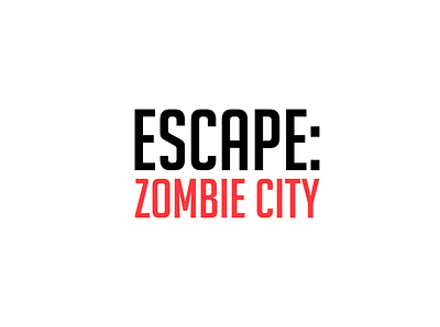 Escape: Zombie City Logo Design branding logo