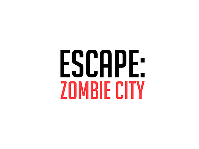 Escape: Zombie City Logo Design