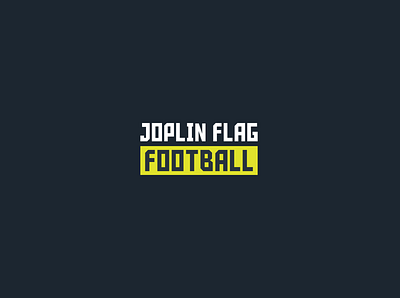 Joplin Flag Football Logo Design and branding branding design icon logo typography