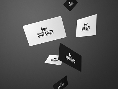 Nine Live Cat Cafe Logo Design & Branding branding design icon logo typography
