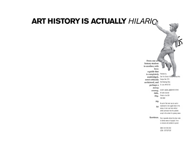 Title Page art history book print satire spread thesis title page