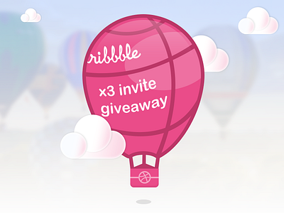 3 Dribbble Invites Giveaway. airball away dribbble give giveaway invitation invite