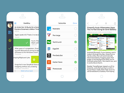GeekBoy Reader-Mini Size@2x app flat geekboy interface ios7 iphone6 reader