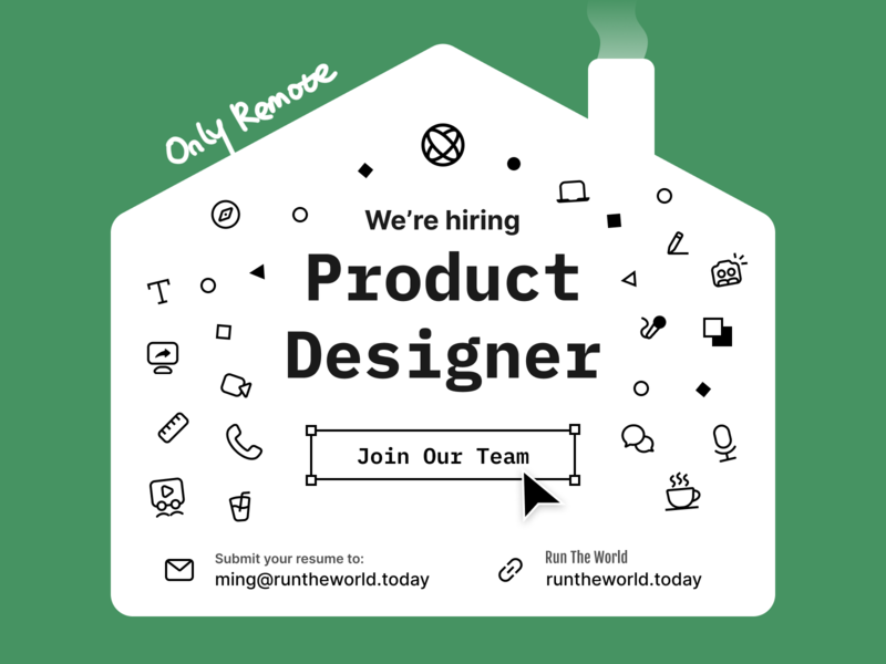 [Closed] We're hiring a product designer! hiring hiring poster job product designer