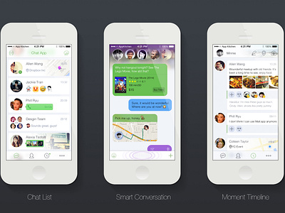 Psd Smart Chat App By Allen Wang On Dribbble