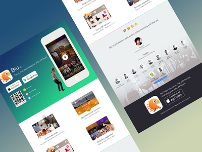 Biu is out app biu interface landing messenger page