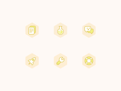 Product Building Process Iconography V2 beta document feedback icon iconography iteration launch rocket support test