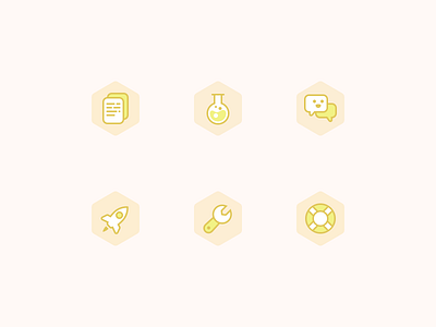 Product Building Process Iconography V2 beta document feedback icon iconography iteration launch rocket support test