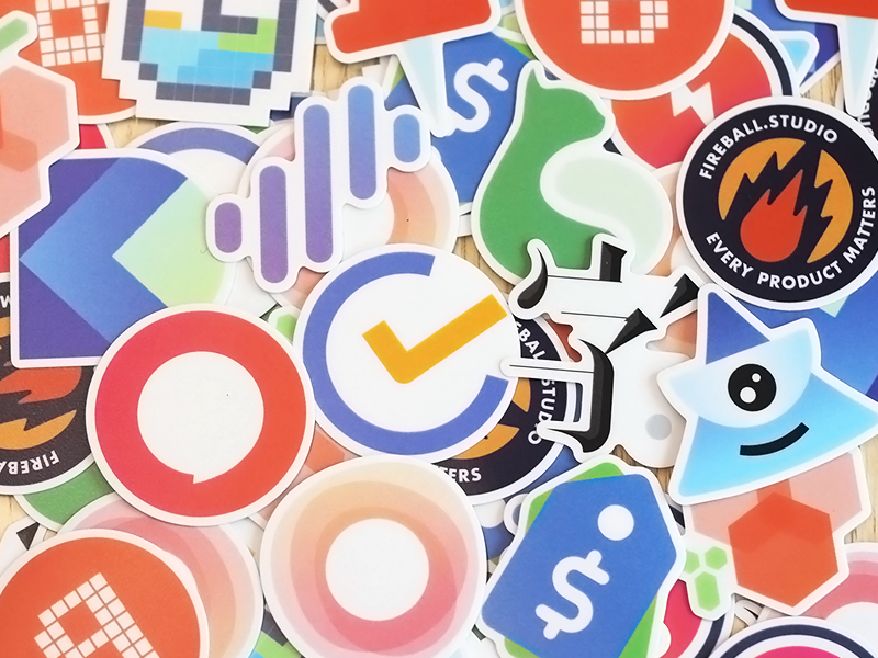 App logo sticker is for sale. by Allen Wang on Dribbble