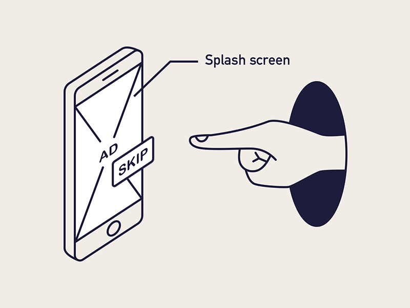 Skip splash screen Ads is hard.