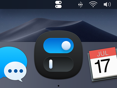 One Switch - Mac App Icon macapp macappicon menu bar oneswitch switch toggle