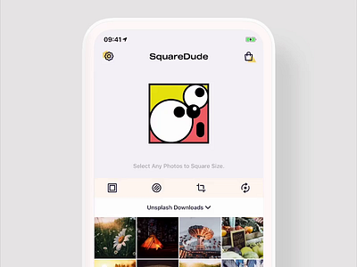 Select/Unselect Photos Animation in SquareDude image picker photo app pick image select animation selector unselect animation