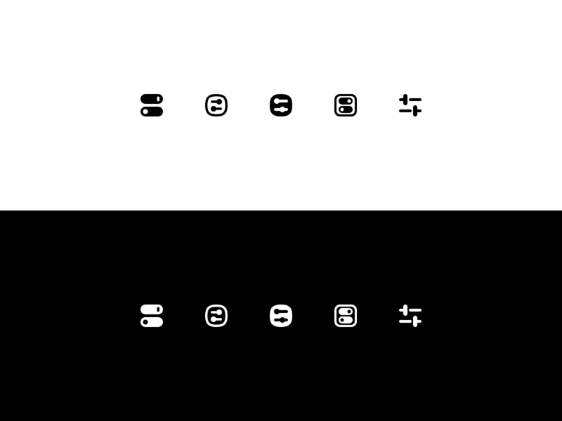 16px Menubar Icons for One Switch 16px menu bar menubar mini icons settings switch toggle switch