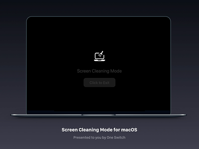 Screen Cleaning Mode for macOS. clean display sleep mac macapp macos osx
