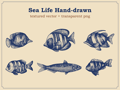 Fish Hand Drawn Stipple