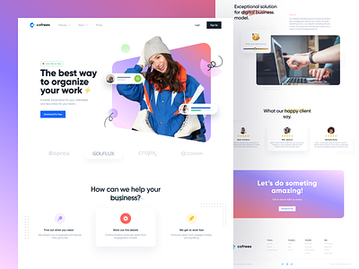 Cfx Landing Page by Can Tek on Dribbble