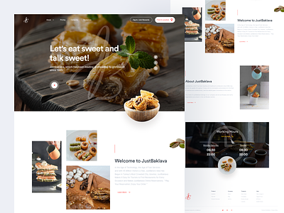 JustBaklava Landing Page agency agency branding agency landing page agency website branding case casestudy design graphic design landing page landing page design ui