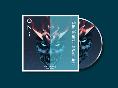 Lich King Oni Mask Music art brandidentity branding character characterdesign creative design illustration minimal typography