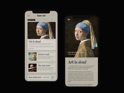 Art Magazine - UI concept