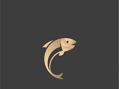 goldfhis animated animation app branding design fhis gold gold fish icon illustration logo typography vector