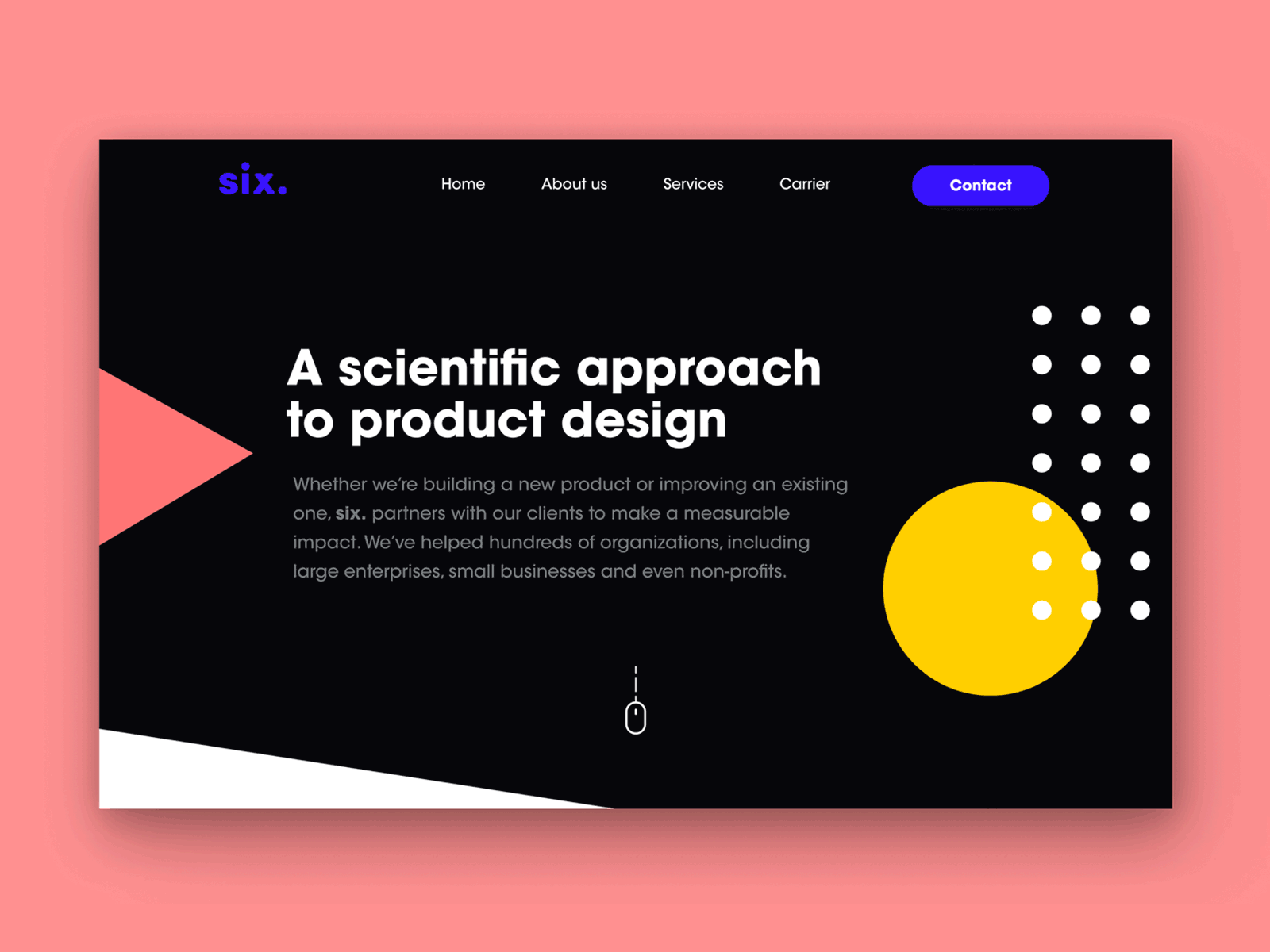 Web design/Product Design company clean ui design homepage interface web design website design