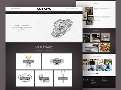 Snows Jewelers WordPress Design jewelry ui uidesign webdesign wordpress