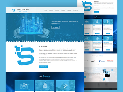 Spectrums Software Web Design landingpage software ui uidesign uiux webdesign wordpress wordpressdesign