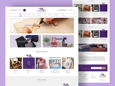 Gift Shop UI Design