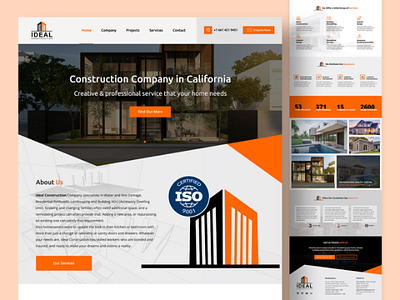 Construction Company UI Design