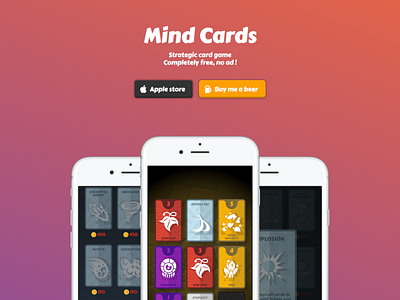 Mind Cards website