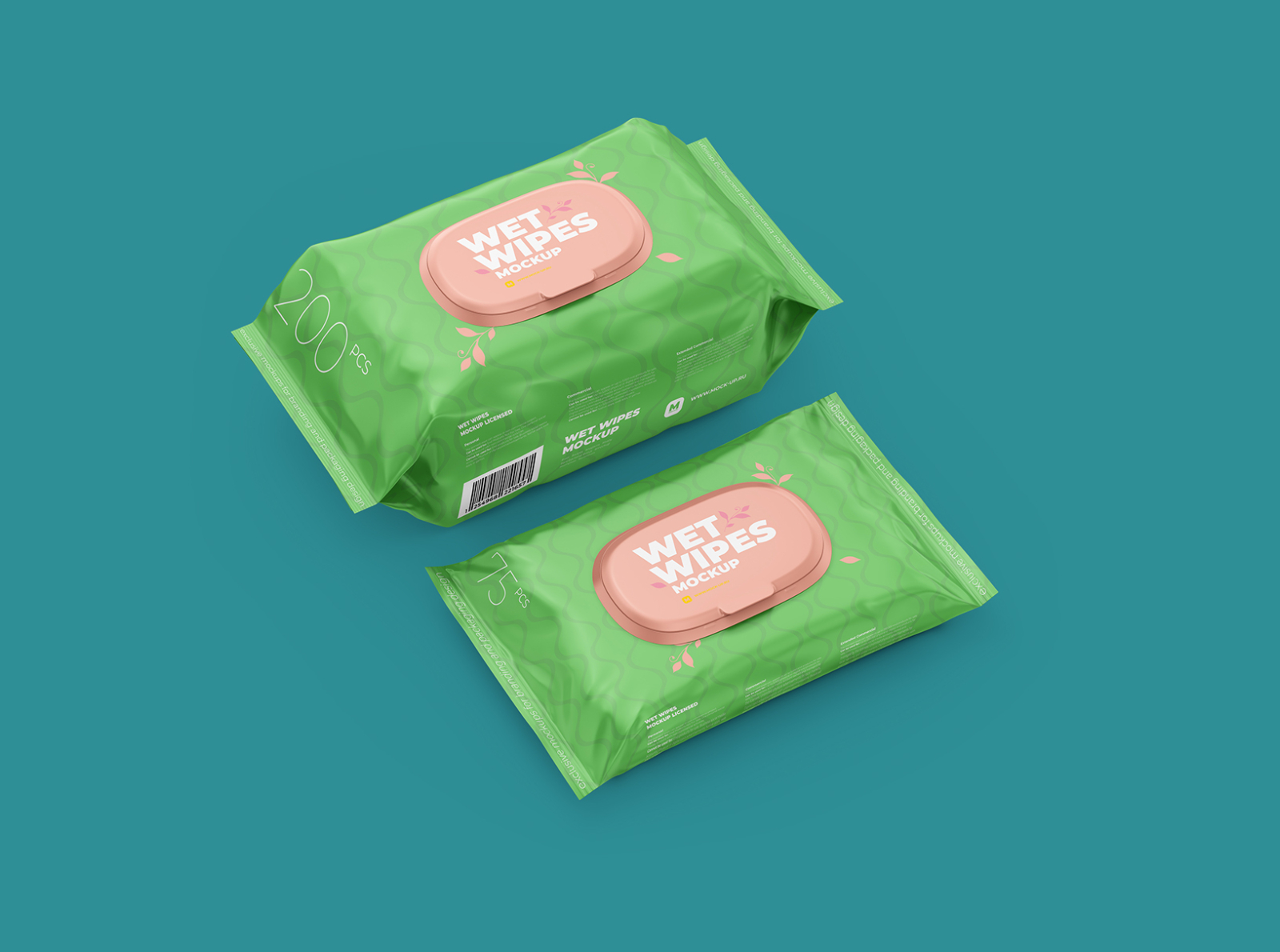 Wet Wipes Mockup, large and small packaging by Aleksey Volos on Dribbble
