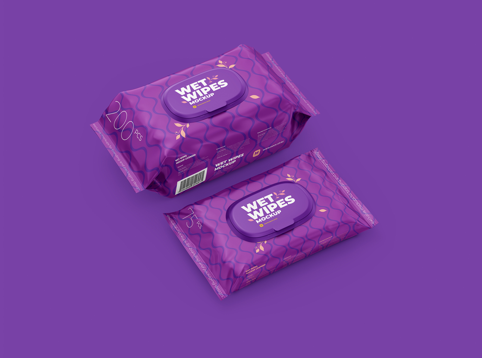 Download Wet Wipes Mockup, large and small packaging by Aleksey Volos on Dribbble