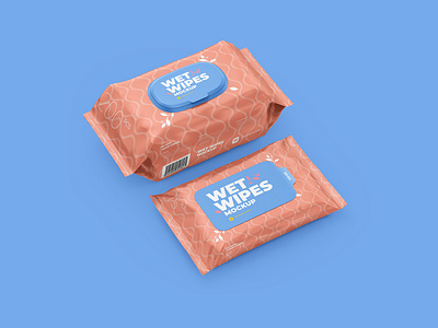 Download Wet Wipes Mockup Large And Small Packaging By Mock Up Ru On Dribbble