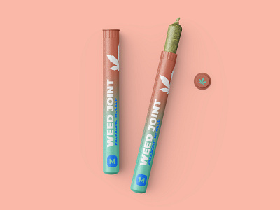 Download Weed Joint Pre Roll Tubes Mockup By Mock Up Ru On Dribbble