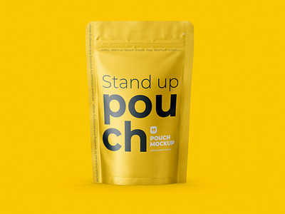 Download Stand Up Pouch Mockup Front View By Mock Up Ru On Dribbble