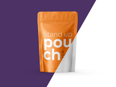 Stand Up Pouch Mockup Front view branding branding design coffee packaging coffee pouch design identity design mockup packaging mockup packagingdesign stand up pouch teplate