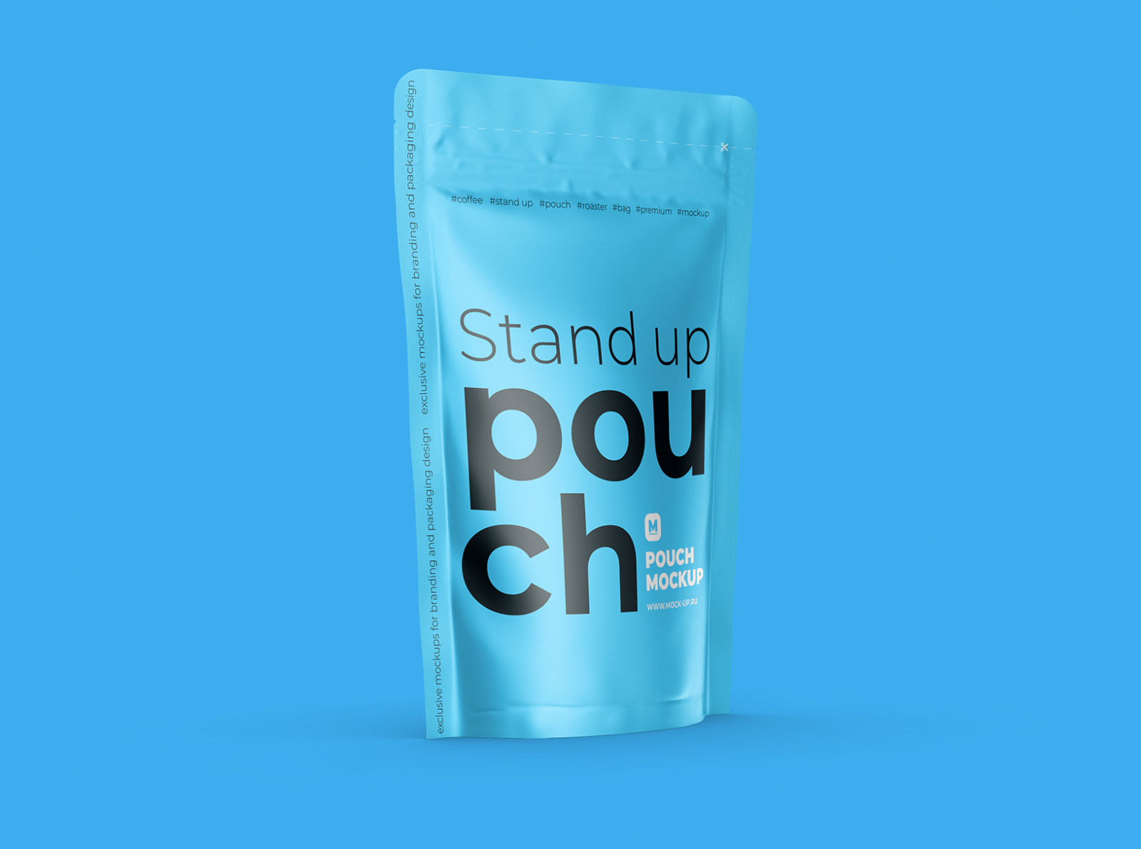 Stand Up Pouch Mockup Half Side view by Mock-up on Dribbble