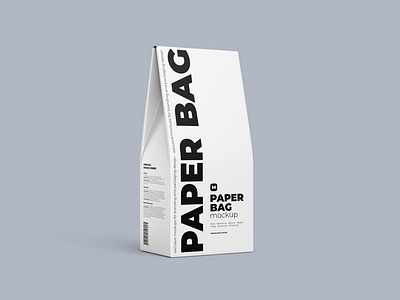 Download Paper Bag Mockup Half Side View By Mock Up Ru On Dribbble