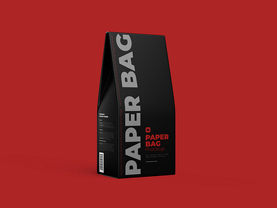 Download Paper Bag Mockup Half Side View By Mock Up Ru On Dribbble