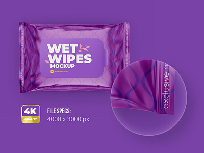 Download Wet Wipes Mockup Top View By Mock Up Ru On Dribbble