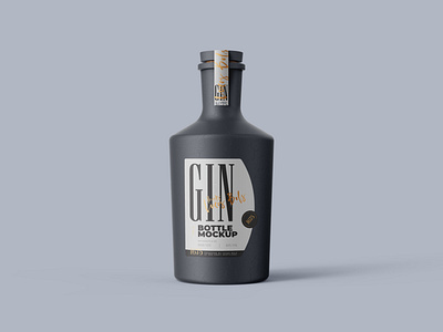 Download Gin Ceramic Bottle Mockup By Mock Up Ru On Dribbble